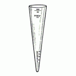 Phễu lắng Thủy tinh Imhoff 1000ml, thủy tinh Pyrex-USA